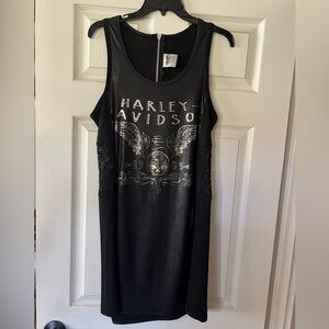NWOT Harley-Davidson Black Graphic Tank Dress
